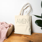 Amen Cotton Canvas Tote Bag