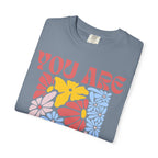 You Are Awesome Floral T-Shirt — Positive Vintage Flower Graphic Tee
