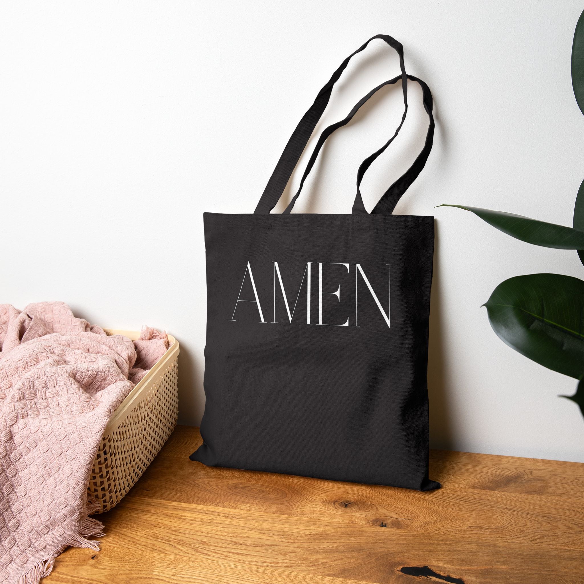 Amen Cotton Canvas Tote Bag