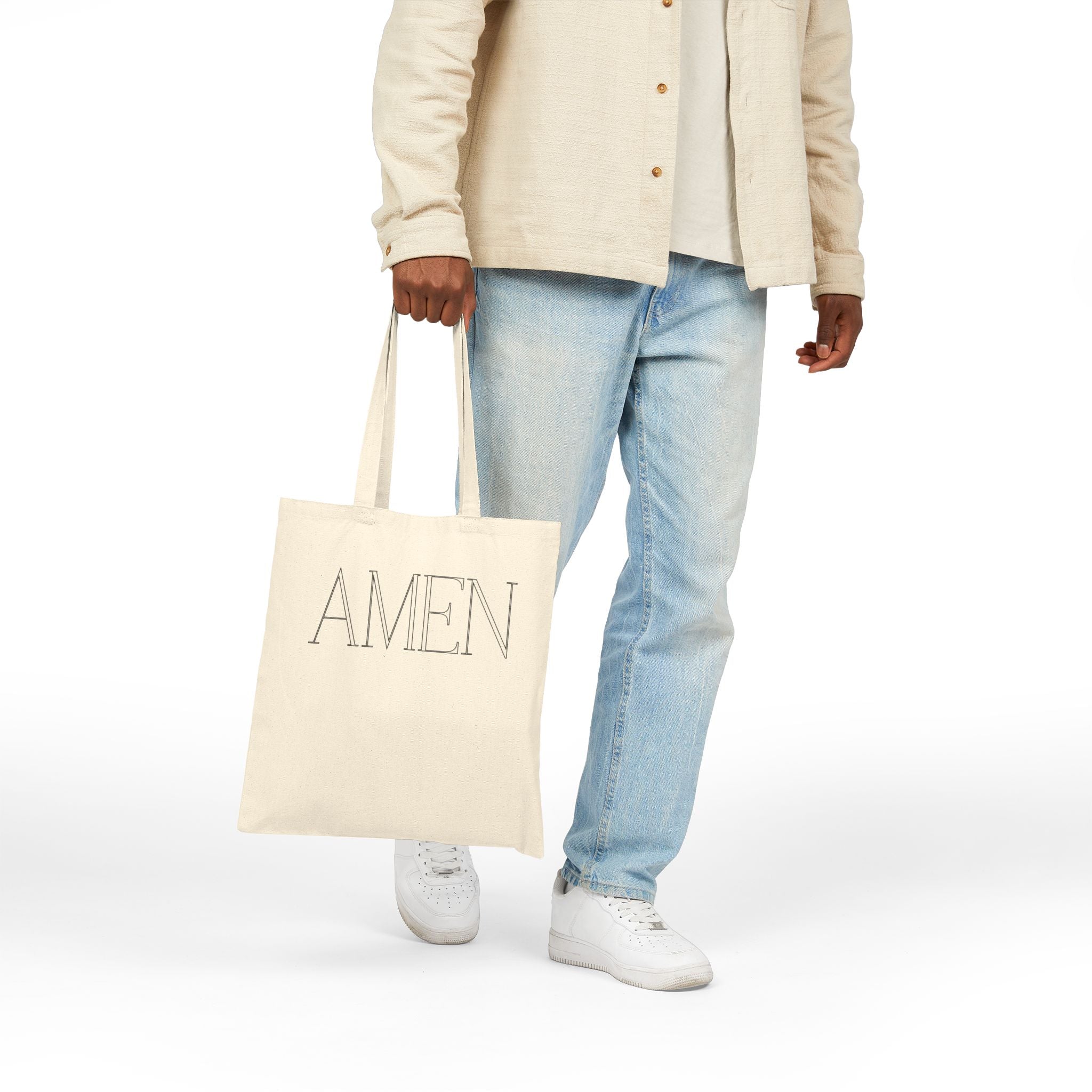Amen Cotton Canvas Tote Bag