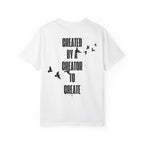 Created by a Creator to Create T‑Shirt — Inspirational Graphic Tee with Flying Birds